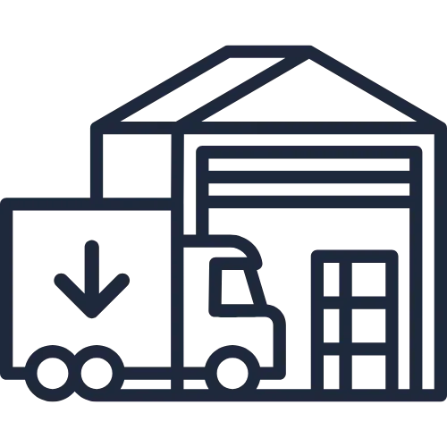 Lagerhalle LKW Piktogramm