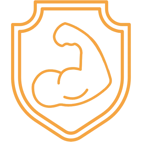 Arm Schild Stark Piktogramm