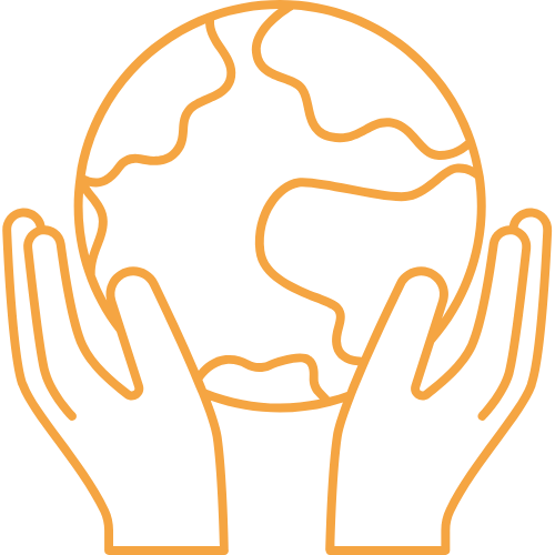 Piktogram Welt Hände